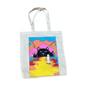 RipnDip Miami Art Basel Canvas Unisex Tote Bag Natural NWOT